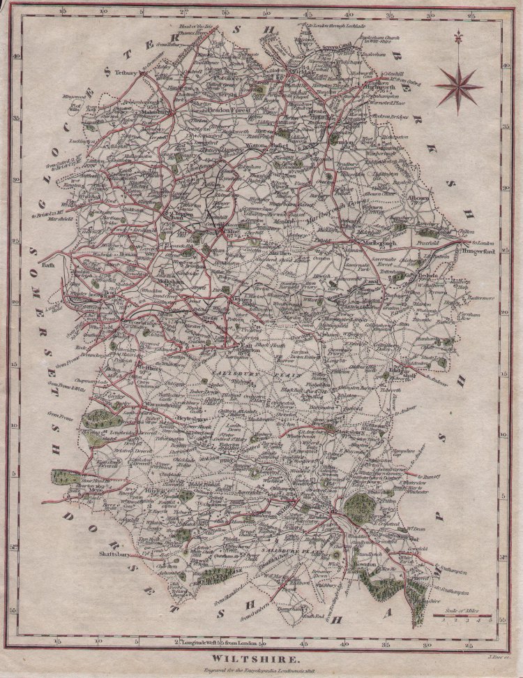 Map of Wiltshire - Pass